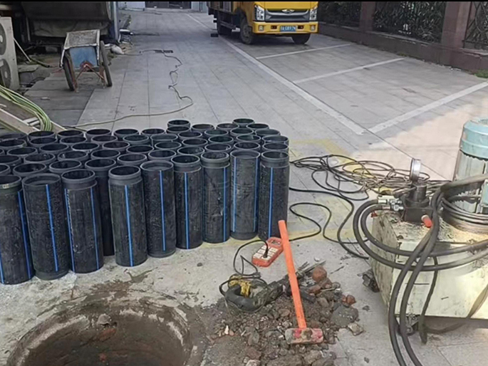 丰满PE置换管厂家 DN315置换管 非开挖管短管置换